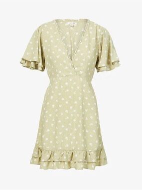 Billabong x The Salty Blond In Bloom Floral Print Mini Dress - Size Medium